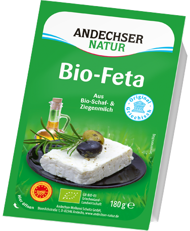 feta organic ANDECHSER Greek FDM 180g Natur Original | Andechser NATUR 45%