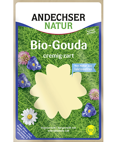 ANDECHSER NATUR Organic Gouda in | Andechser 48% 150g slices Natur