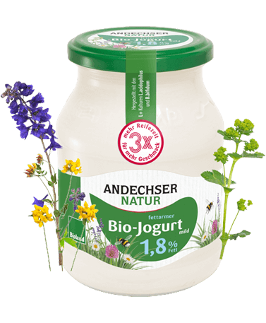 Fettarmer Bio Jogurt Mild Aktiv Mit 1 8 Fett 500 G Andechser Natur