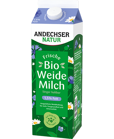 Fettarme Bio-Weidemilch von ANDECHSER NATUR