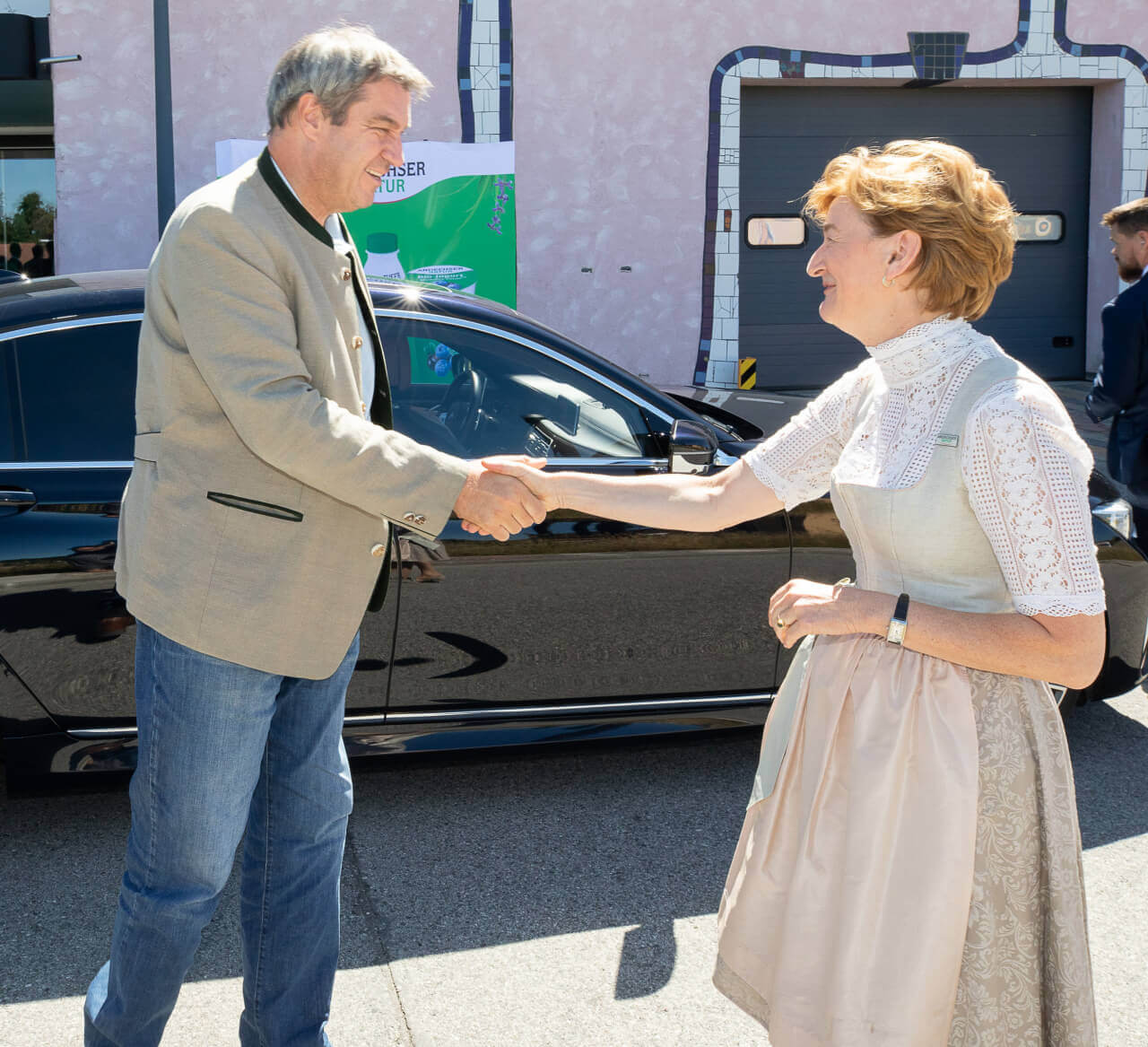 Ministerpräsident Dr. Markus Söder in der Andechser Molkerei Scheitz